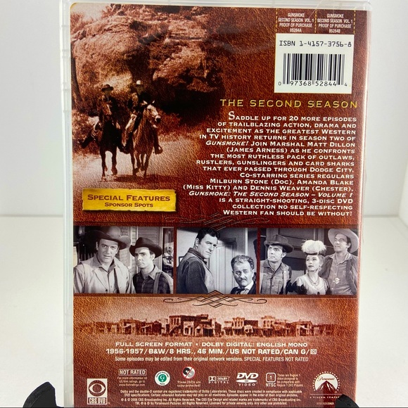 Gunsmoke DVD Second Season Volume 1 and Volume 2 1956-1957 6 Discs - Picture 3 of 8